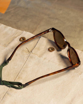 The Waylons in Chestnut, material shot angled, Accessories by Taylor Stitch