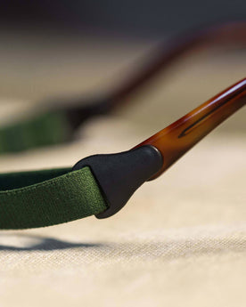 The Waylons in Chestnut, material shot of back, Accessories by Taylor Stitch