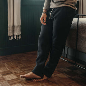 The Weekend Pant in Navy Boiled Wool - featured image