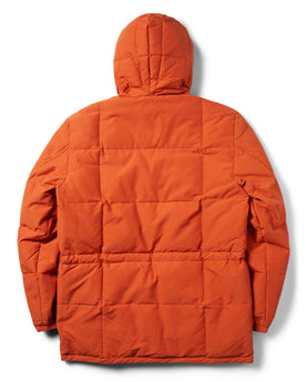 flatlay of the back of The Whitney Parka in Dusty Orange, Outerwear by Taylor Stitch