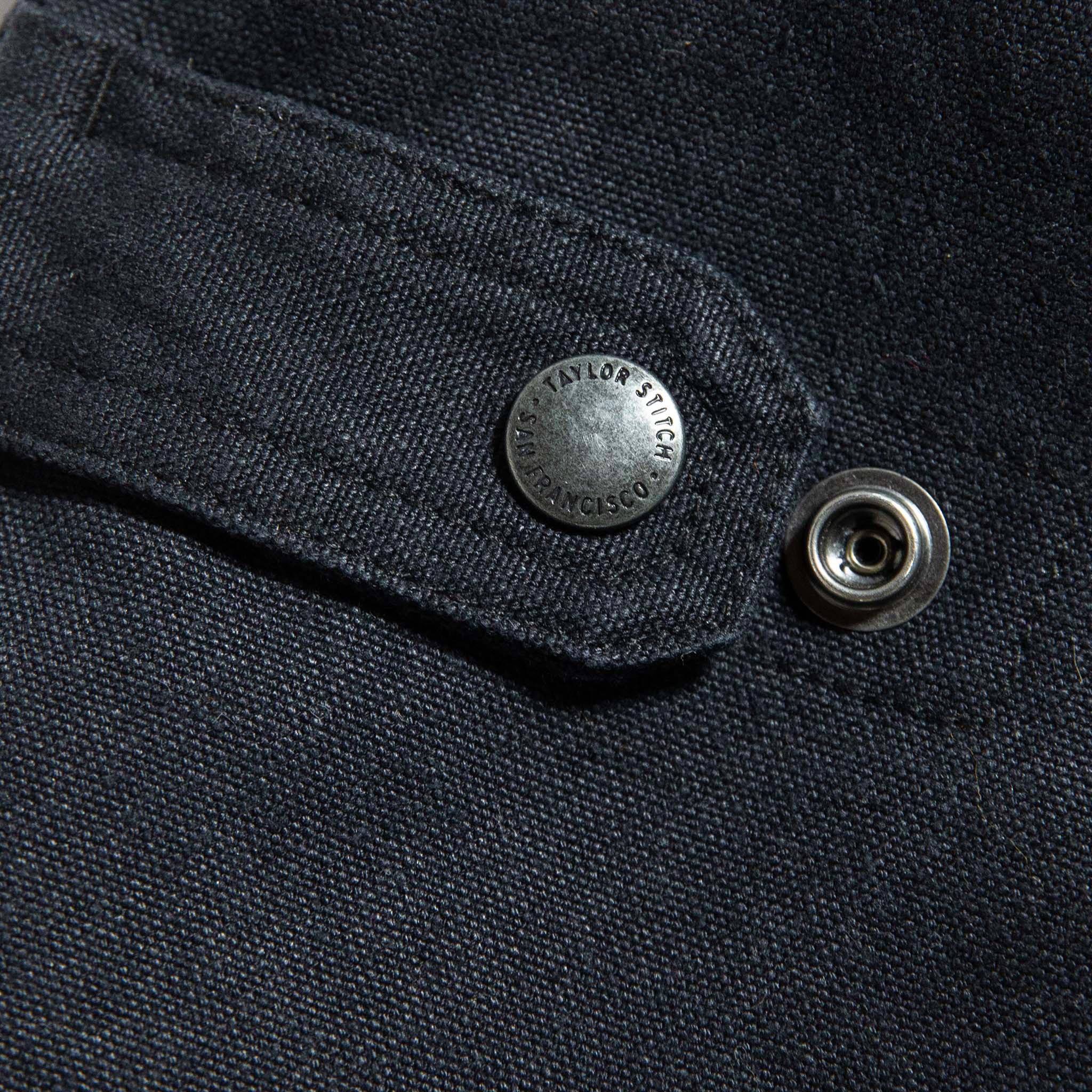 material shot of button, Outerwear by Taylor Stitch