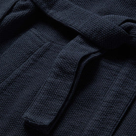material shot of The Apres Robe in Navy Sashiko