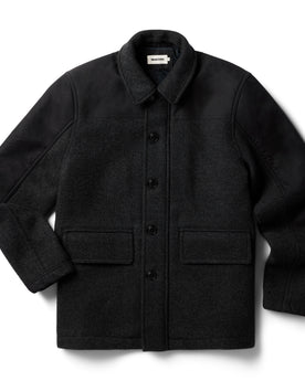 flatlay of The Bunker Jacket in Coal, Outerwear by Taylor Stitch