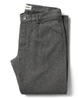 flatlay of The Camp Pant in Indigo Salt and Pepper folded, Bottoms by Taylor Stitch