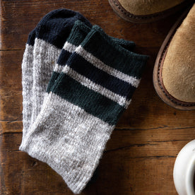 The Camp Sock in Heather Grey - featured image