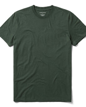 flatlay of The Cotton Hemp Tee in Pine, Knits by Taylor Stitch