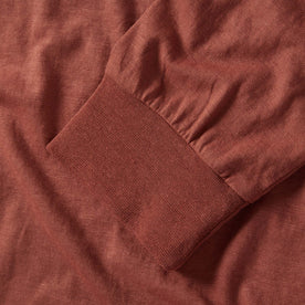 material shot of the cuffs on  The Cotton Hemp Long Sleeve in Engine