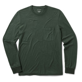The Cotton Hemp Long Sleeve Tee in Pine - featured image