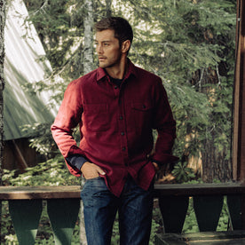 The Crater Shirt in Cardinal Twill - featured image