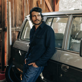 The Crater Shirt in Navy Twill - featured image