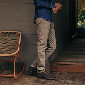 The Democratic All Day Pant in Washed Walnut Selvage - featured image