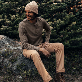 The Heavy Bag Henley in Walnut - featured image