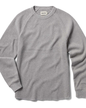 flatlay of The Heavy Bag Waffle Long Sleeve in Aluminum, Knits by Taylor Stitch