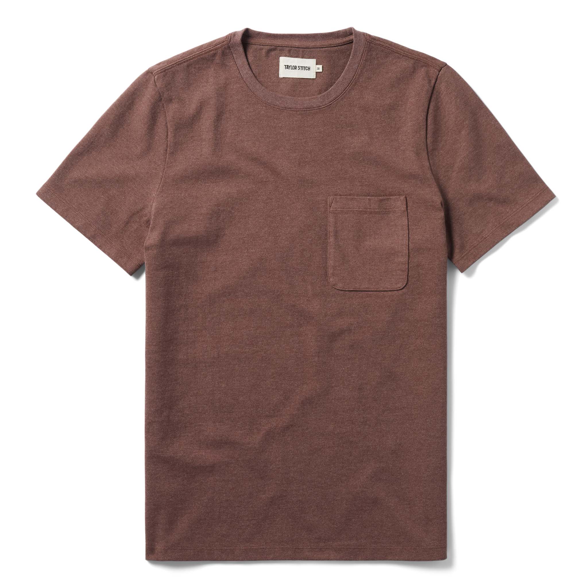 flatlay of The Heavy Bag Tee in Burgundy, Knits by Taylor Stitch