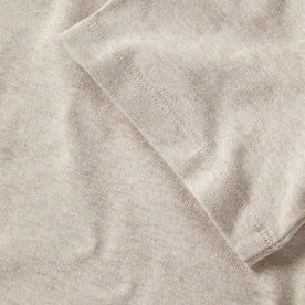 material shot of the sleeve on The Heavy Bag Tee in Oatmeal