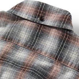 material shot of the back collar on The Jack in Cardinal Nep Plaid