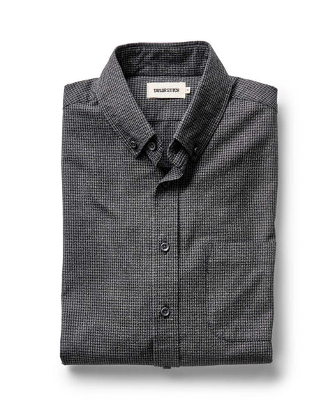 The Jack in Coal Jaspe Check Oxford | Taylor Stitch