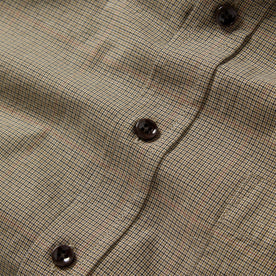 material shot of the buttons on The Jack in Khaki Houndstooth Check