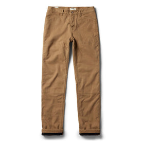 flatlay of The Lined Chore Pant in Tobacco Boss Duck