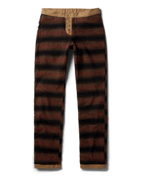 flatlay of the inside lining of The Lined Chore Pant in Tobacco Boss Duck, Bottoms by Taylor Stitch