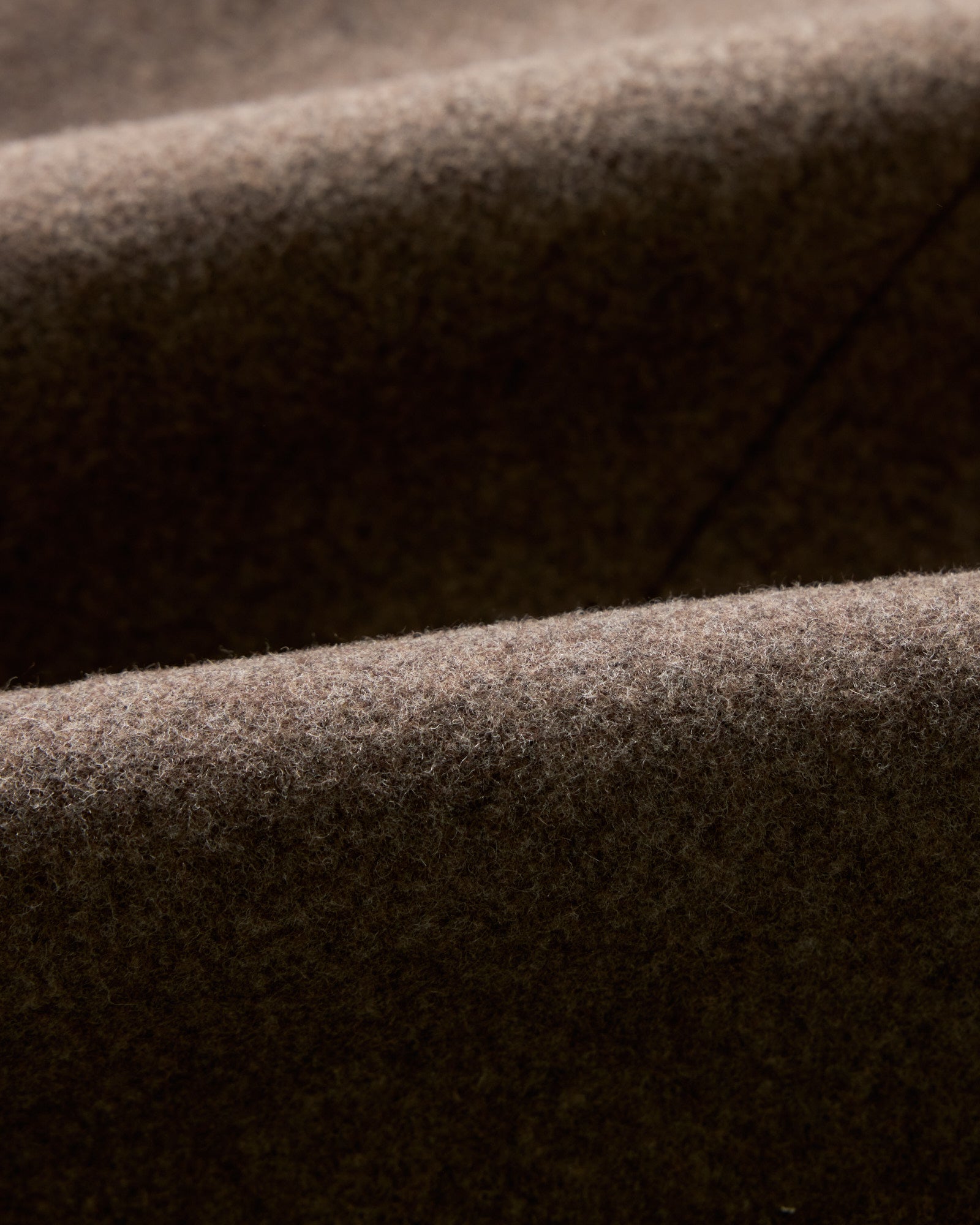 flatlay of The Mariner Coat in Sable Melton Wool, shown from the back, Outerwear by Taylor Stitch