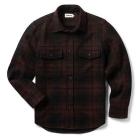 flatlay of The Maritime Shirt Jacket in Carson Plaid