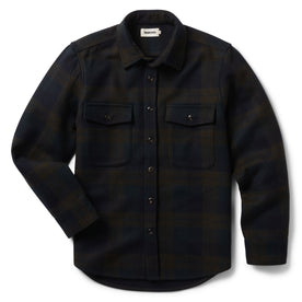 flatlay of The Maritime Shirt Jacket in Pike Plaid