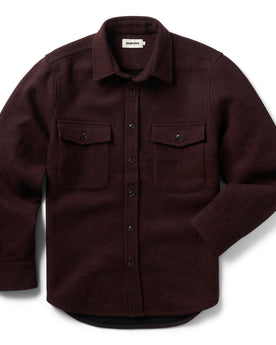 flatlay of The Maritime Shirt Jacket in Port Twill, Wovens by Taylor Stitch