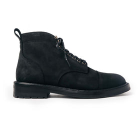 The Moto Boot in Black Weatherproof Nubuck - featured image