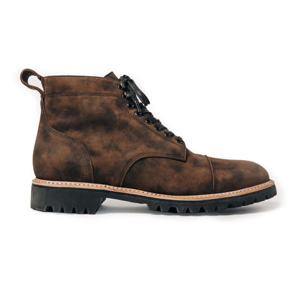 The Moto Boot in Espresso Grizzly