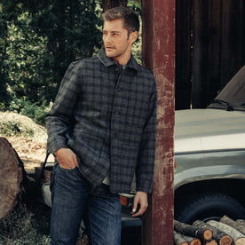 The Ojai Jacket in Ash Plaid Wool - featured image