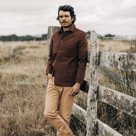 The Ojai Jacket in Ginger Check Wool - featured image