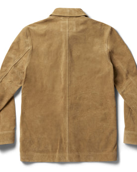 flatlay of the back of The Ojai Jacket in Cognac Suede, Outerwear by Taylor Stitch