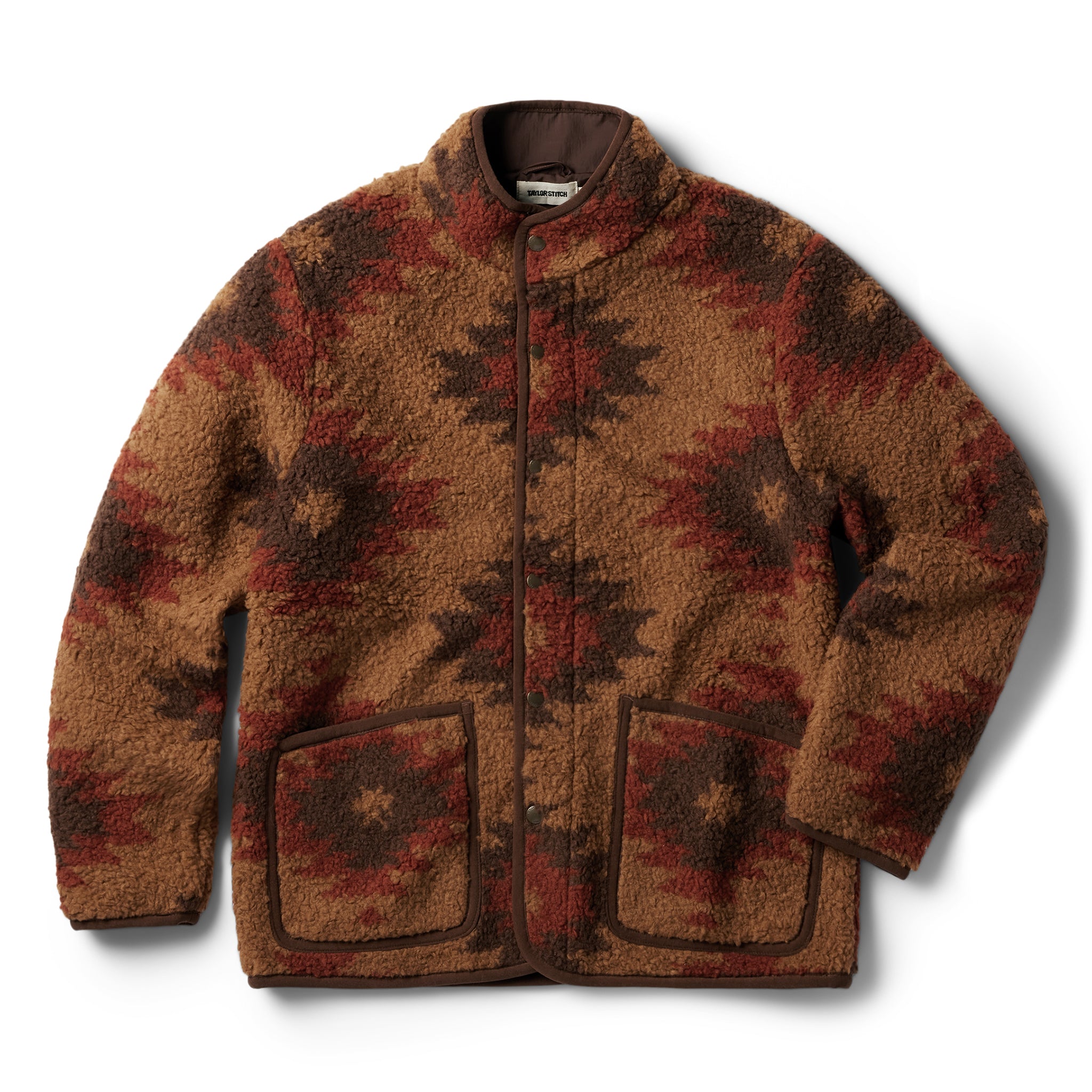 flatlay of The Port Jacket in Khaki Kilim, Outerwear by Taylor Stitch
