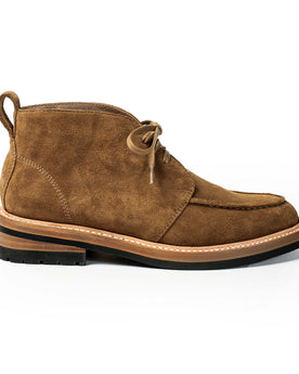 side image of The Rambler Chukka in Mushroom Suede, Footwear by Taylor Stitch