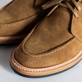 material shot of the tops of The Rambler Chukka in Mushroom Suede
