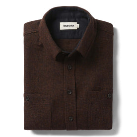 The Service Shirt in Ginger Melange Wool - featured image