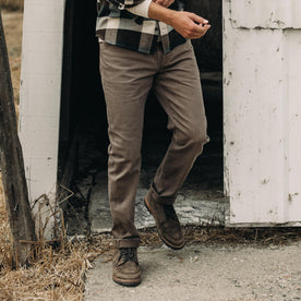 The Slim All Day Pant in Washed Walnut Selvage - featured image