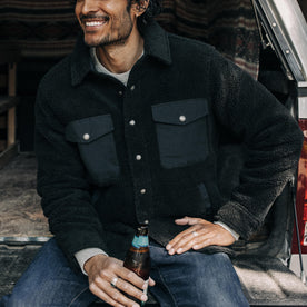 The Timberline Jacket in Onyx Sherpa - featured image