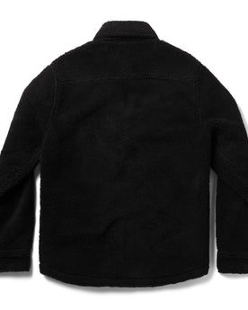 flatlay of the back of The Timberline Jacket in Onyx Sherpa, Outerwear by Taylor Stitch