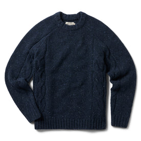 The Topside Sweater in Navy Donegal - featured image