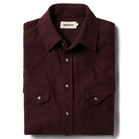 The Western Shirt in Nutmeg Donegal - featured image
