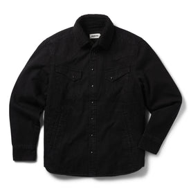 flatlay of The Western Shirt Jacket in Washed Coal