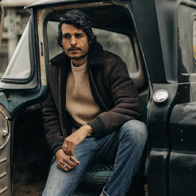 The Wright Jacket in Espresso Shearling - featured image
