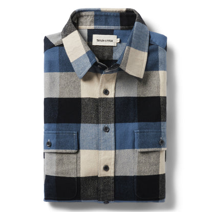 flatlay of The Yosemite Shirt in Icicle Check