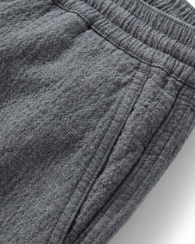 material shot of the pockets on The Apres Pant in Heather Grey Double Cloth, Bottoms by Taylor Stitch