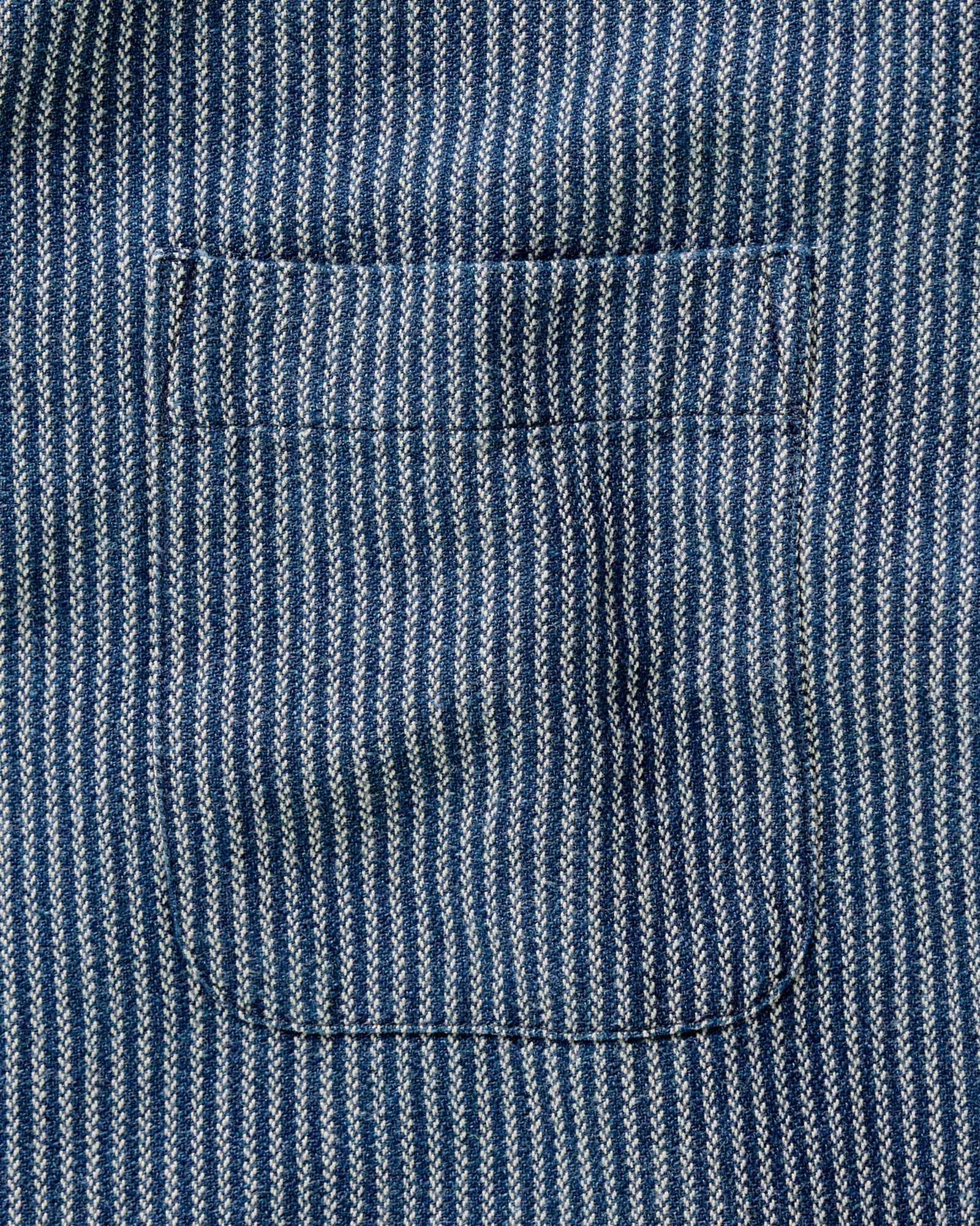 material shot of the buttons on The Jack in Roped Indigo, Wovens by Taylor Stitch