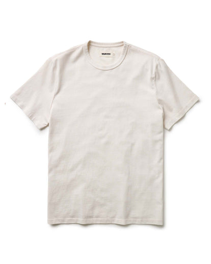 flatlay of The Organic Cotton Tee in Vintage White