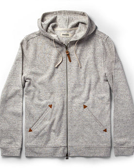 The Après Hoodie in Natural Hemp Stripe: Featured Image, Knits by Taylor Stitch