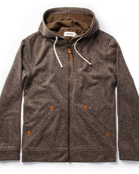 The Après Hoodie in Olive Hemp Donegal: Featured Image, Knits by Taylor Stitch